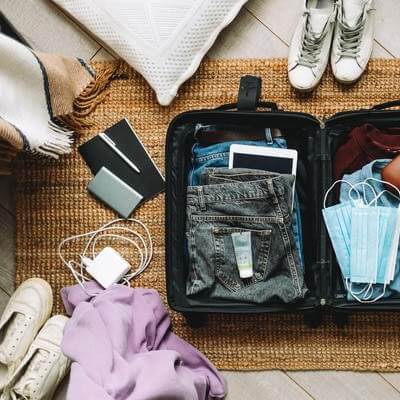 packing bags for trip