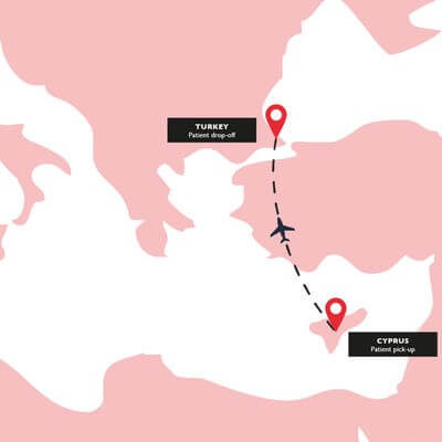 Case study map Medjet 