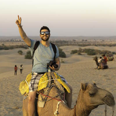 Indian traveller in middle east