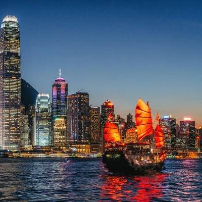 hong kong at night