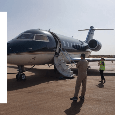 Erik Liedermooij of Auxilia with air ambulance