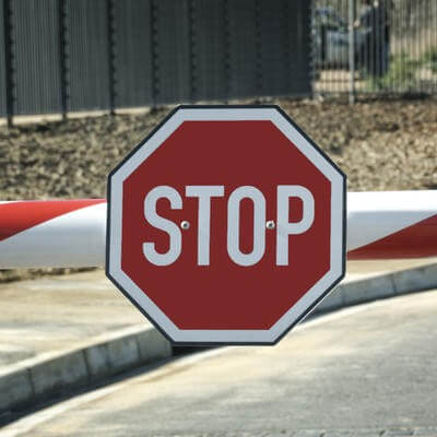 stop sign barrier