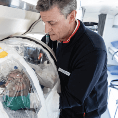 Swiss Air-Rescue Rega contagious patients