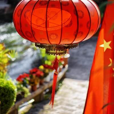 china flag and lanterns GettyImages-686614436