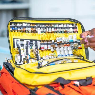 Medical bag full of medicine