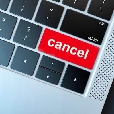 Cancel button computer