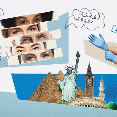 Collage of navigating cultural differences in healthcare