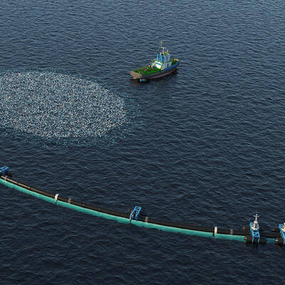 Image of ocean cleaning system