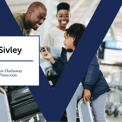 Graphic of family in the airport