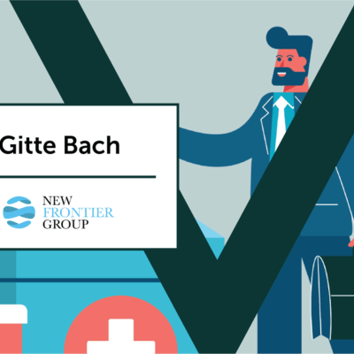 Illustration graphic of business man and doctor bag 