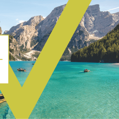 Graphic of people abroad on a lake paddling in boats