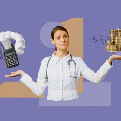 Collage to go with the header 'How can businesses contain spiralling medical expenses?'