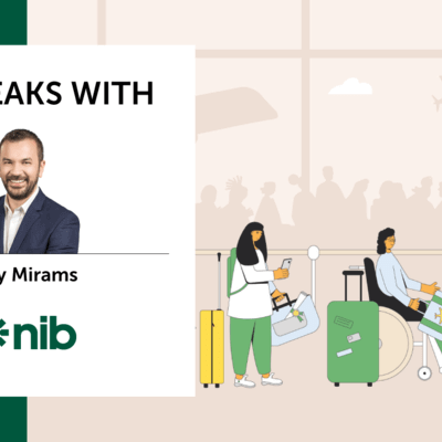 Illustration of people in the queue at the airport