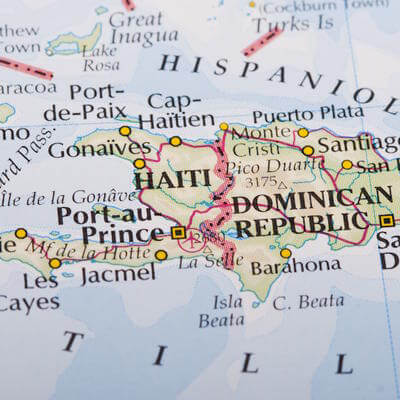 Dominican Republic Haiti map