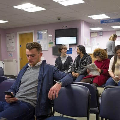Doctors waiting room