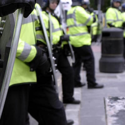 UK riot police