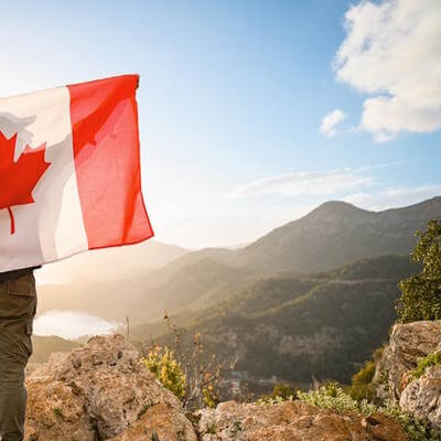 Canada flag travel