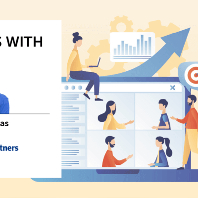 Illustration of group using a computer