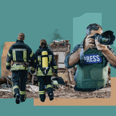 Collage graphic of high-risk regions