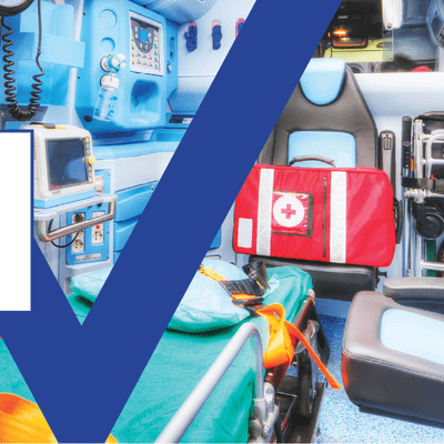 Inside an air ambulance