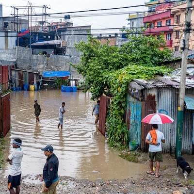 Flooding Nepal