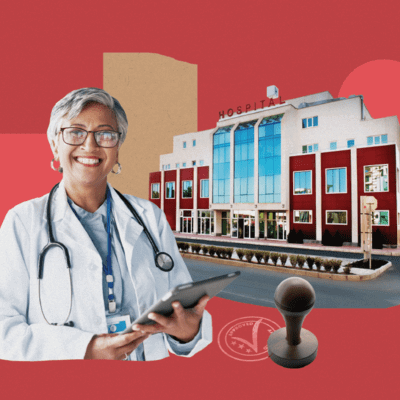 Collage design about hospital accreditation