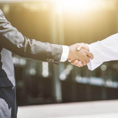 Handshake middle east