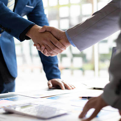 Business handshake