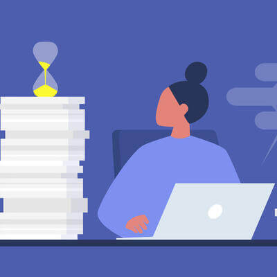 Employee mental health and stress concept