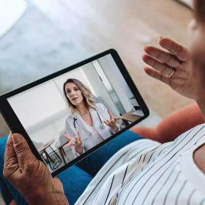 Telemedicine doctor tablet