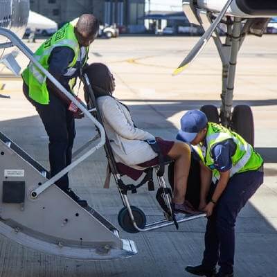 Disabled traveller plane 