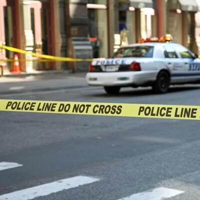 New York police cordon