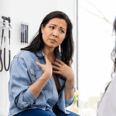 A doctor and a female patient