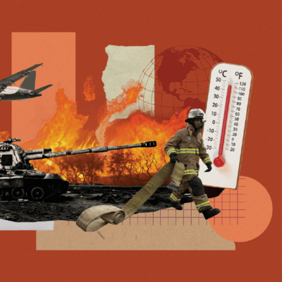 Collage of Geopolitical Risks