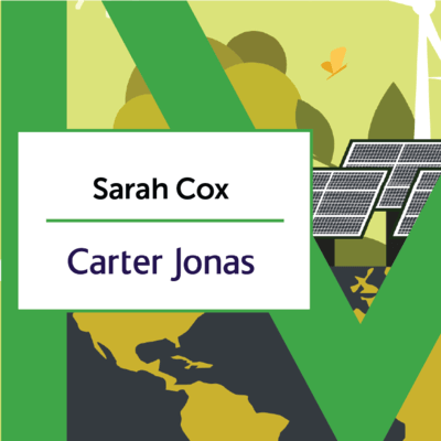 An illustration of the world with renewable energy