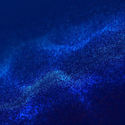 Abstract network of fictitious digital particles