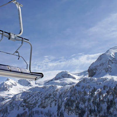 Ski Lift in the mountains