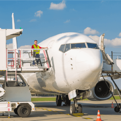 Transferring into a plane