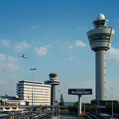 International Airport Schiphol in Amsterdam, Holland