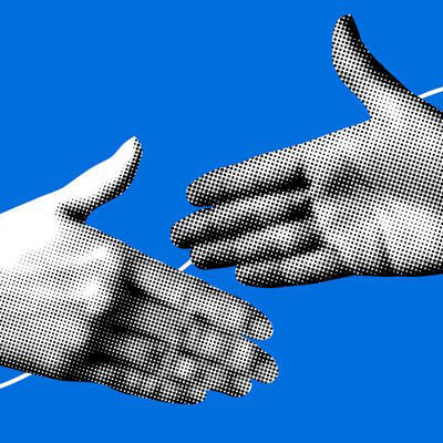 Business partner handshake