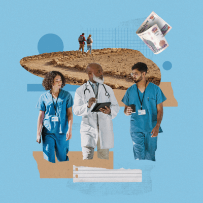 Collage of doctors, expats and money in the MEA region