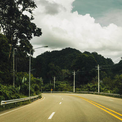 Road in Krabi province, Thailand