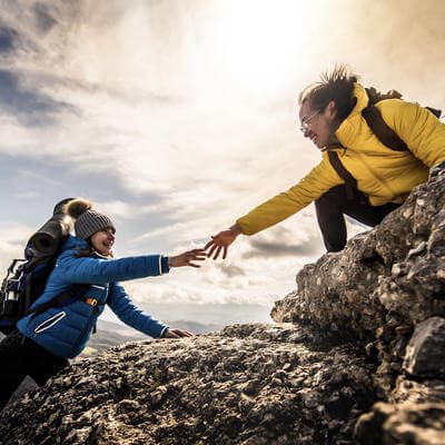 Helping hand climbers