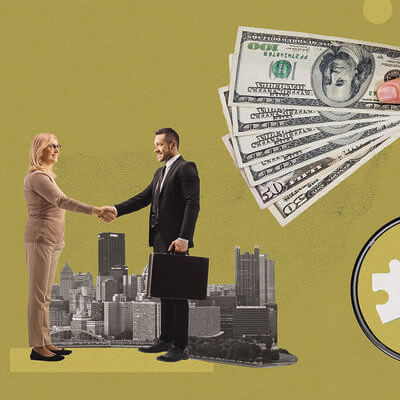 collage about bancassurance