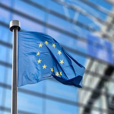 EU flag outside Brussels