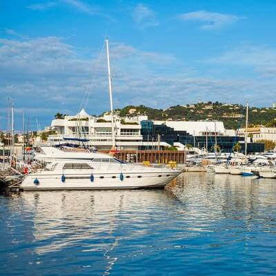 Cannes aerial panoramic view