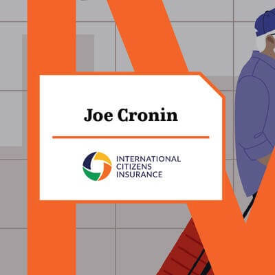 Graphic illustration of man in the airport with his daughter 