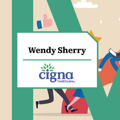 Illustration graphic of characters at work using a rating scale