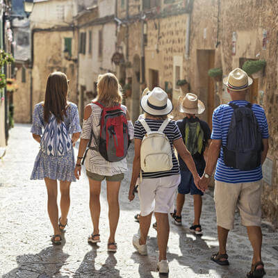 British family in Spanish village
