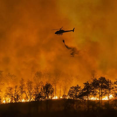 US battles wildfires